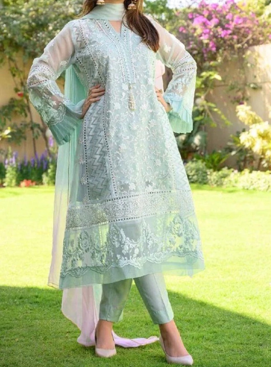 Frock design in Lawn