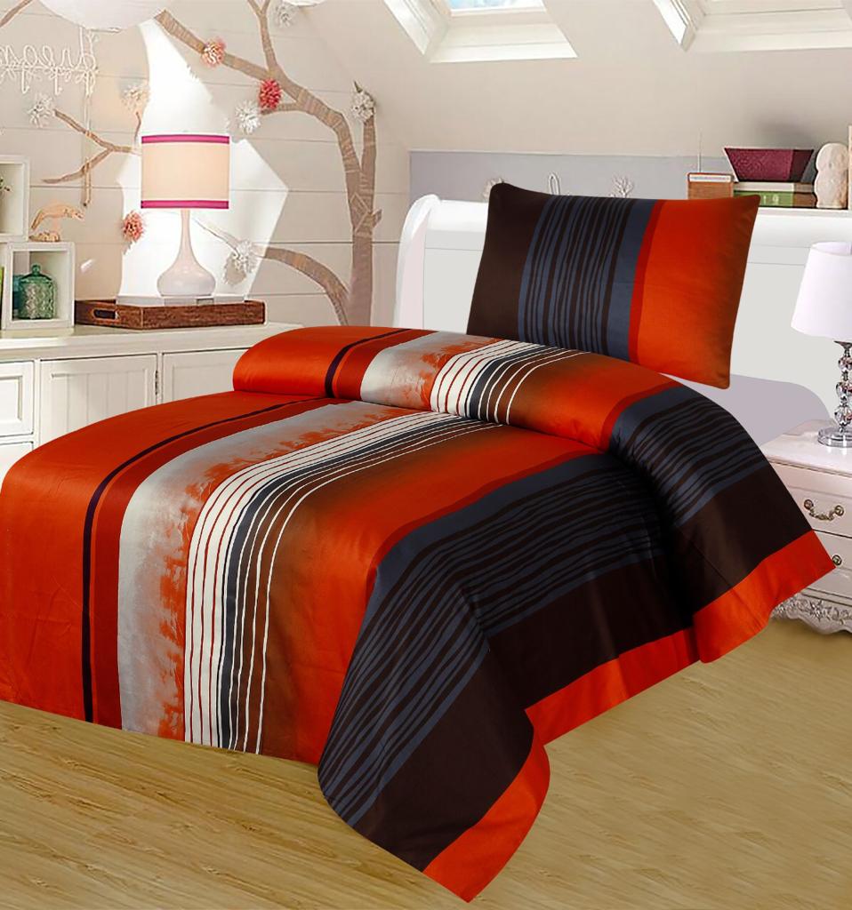 Grace D566- Cotton Sateen Bed Sheet Set (Premium)