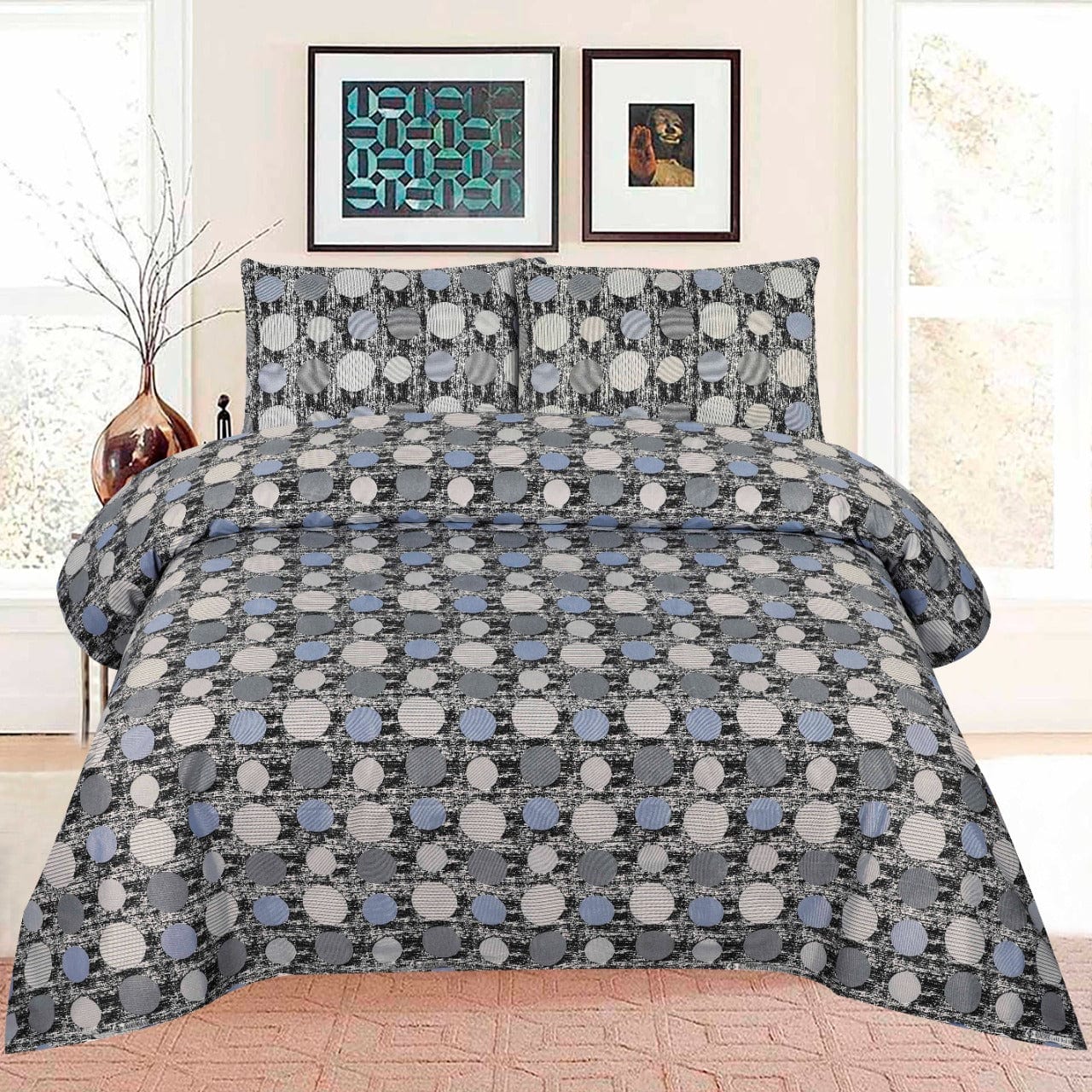Puritan Grey D698- Bed Sheet Set