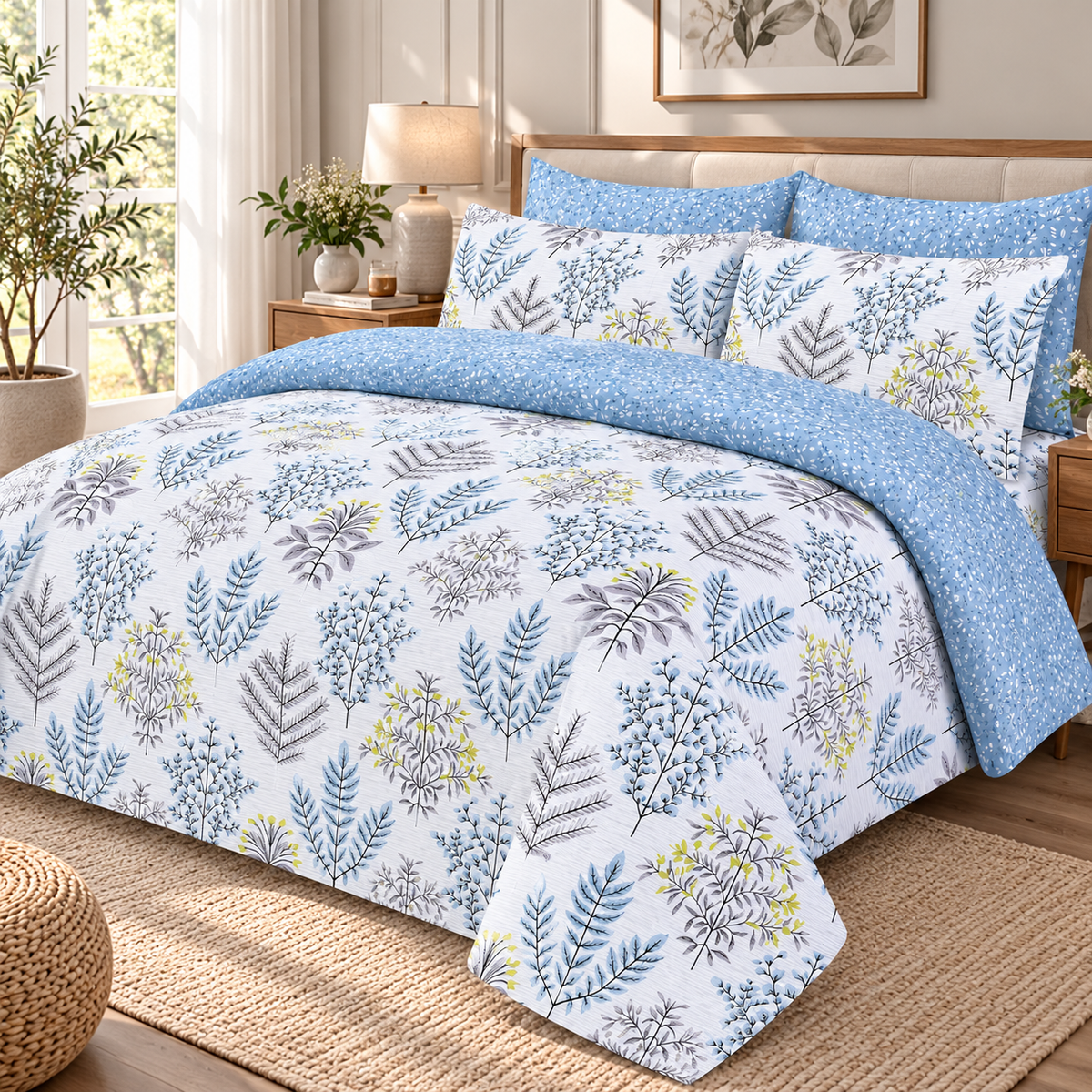 Blue Dynasty - Premium Bedsheet Set