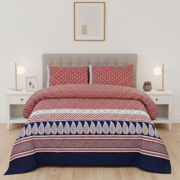 Peach Pearl -FL716 - BedSheet Set