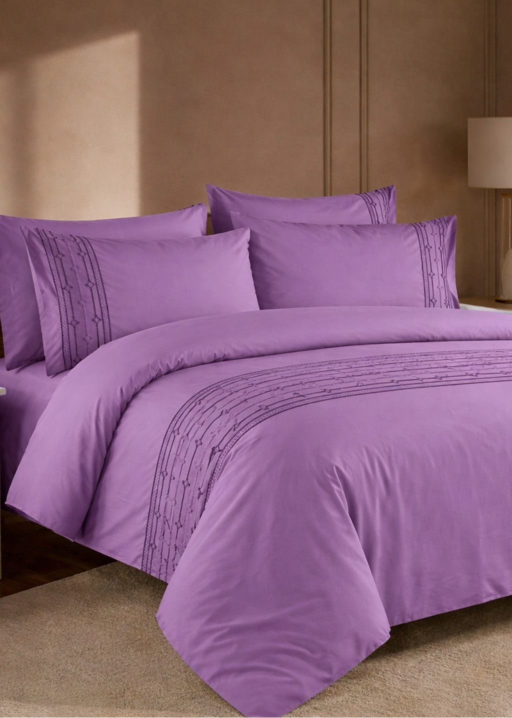 FL980 -  Embroidered Bedsheet SET