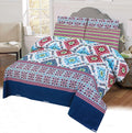 Grace D469-Cotton PC Single Size Bedsheet with 1 Pillow Cover.