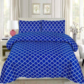 Blue and blue- Bed Sheet Set.