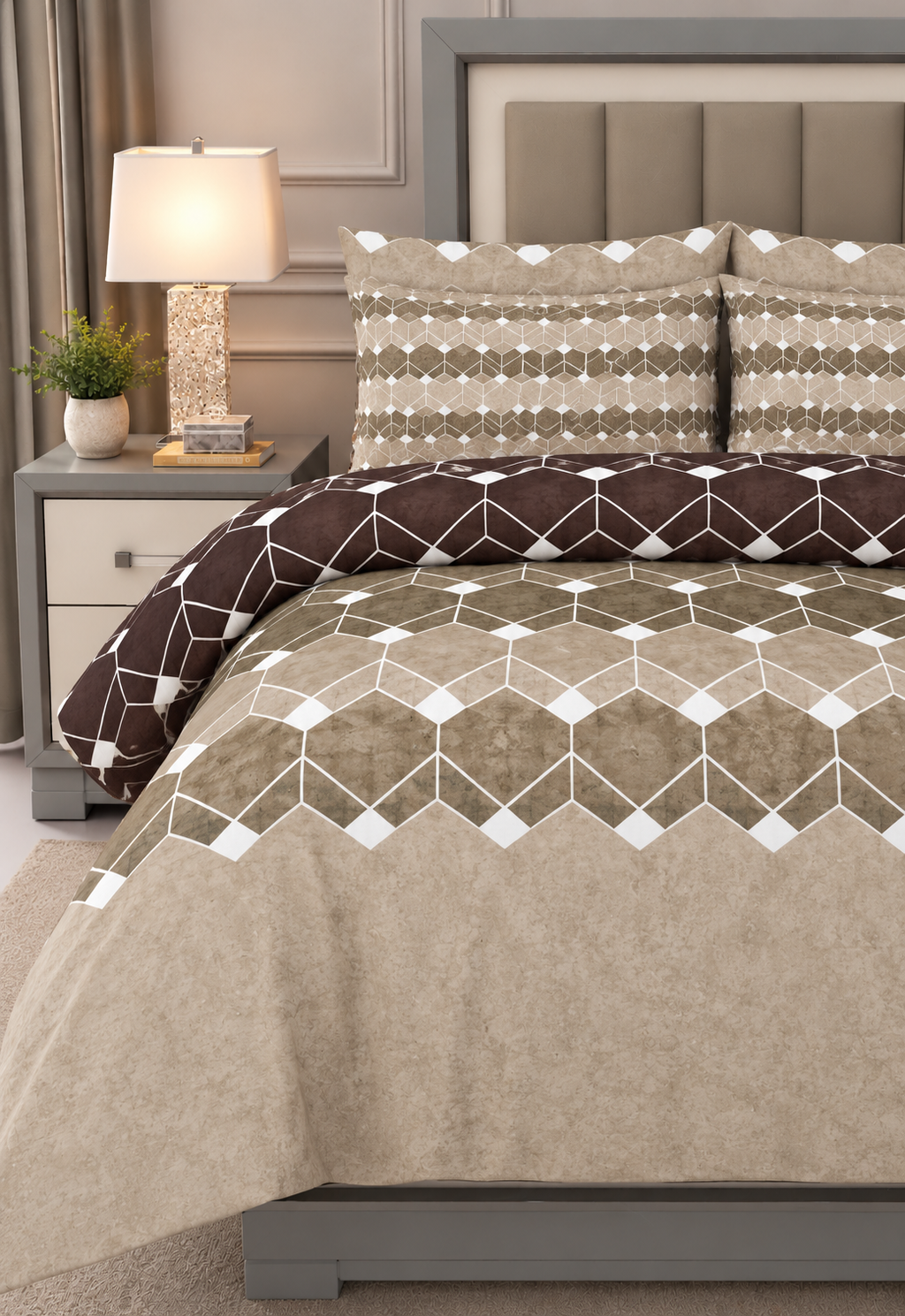 Twilight Ripple - Premium Bedsheet Set