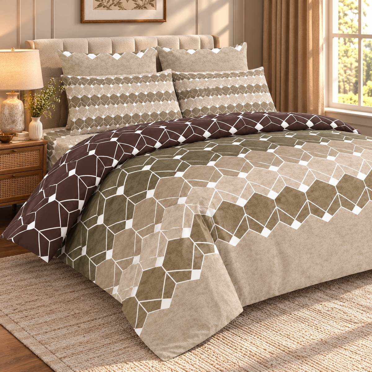 Twilight Ripple - Premium Bedsheet Set