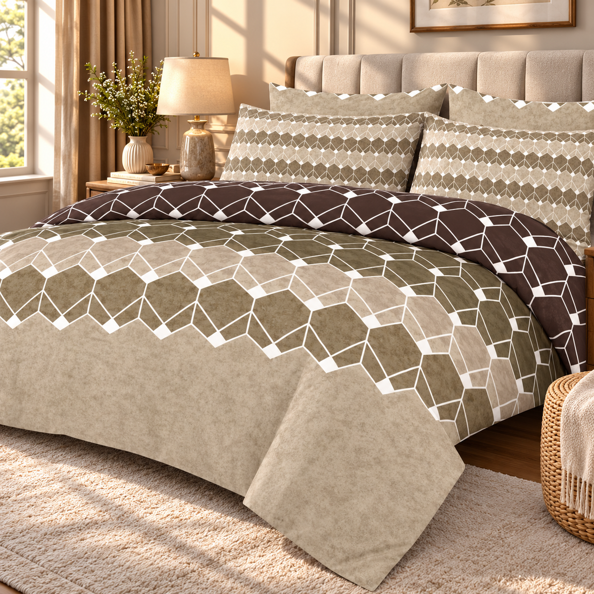 Twilight Ripple - Premium Bedsheet Set