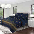 FL004-Embroidered Duvet Cover Set (Luxury Sateen) - 6PC