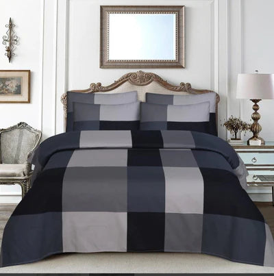 Black & gray - Bed Sheet Set
