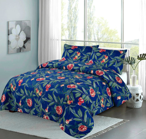 Night Garden -  Cotton Sateen Bed Sheet Set  (Premium)